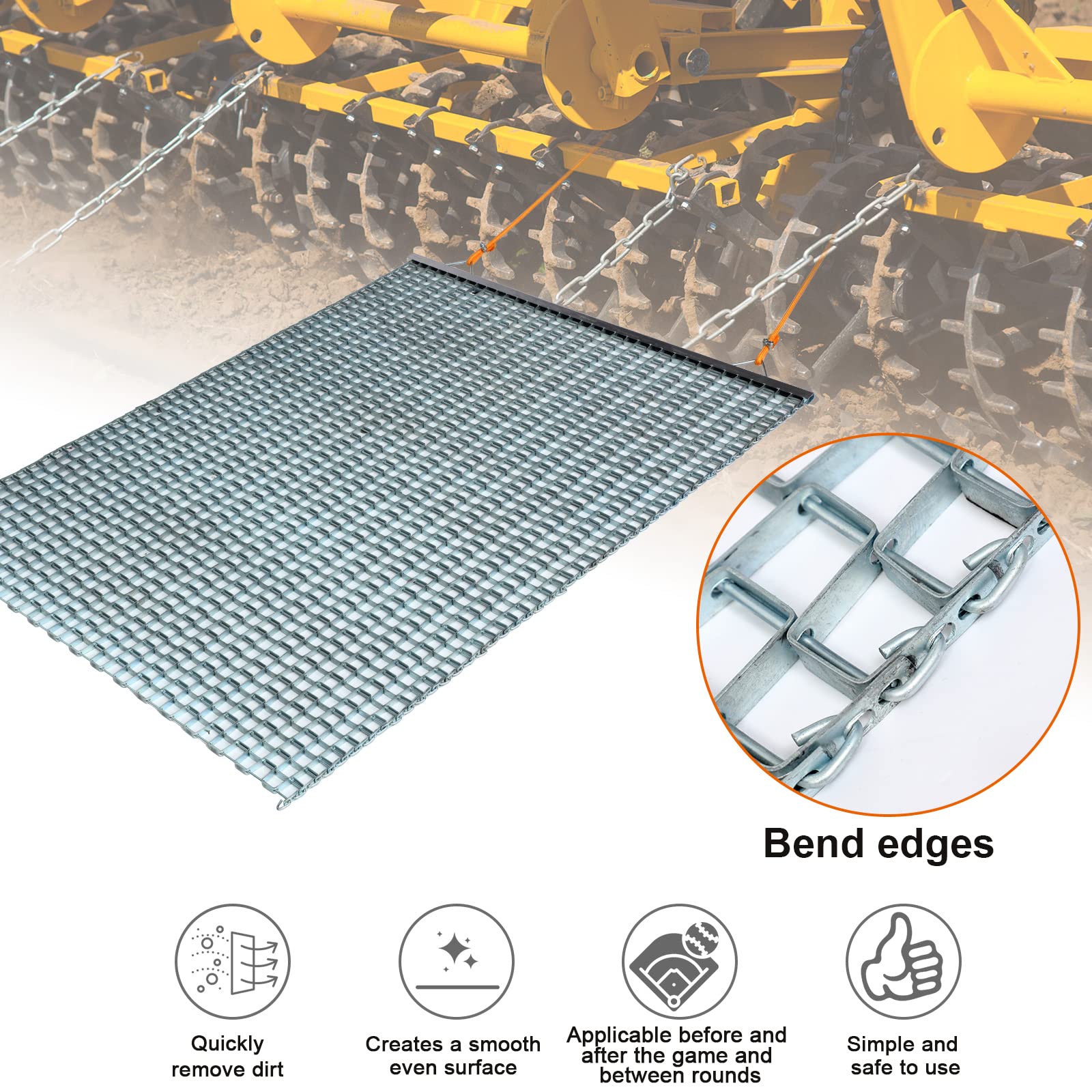 Amazon.com : Shimeyao 4 x 3 FT Zinc Steel Heavy Duty Drag Mat for